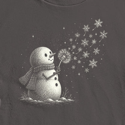 Snowman Dandelion Wish Crewneck Sweatshirt