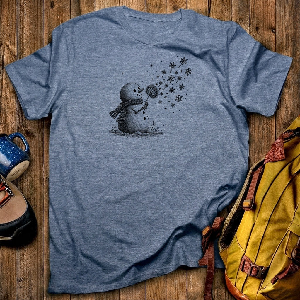 Snowman Dandelion Wish T-Shirt