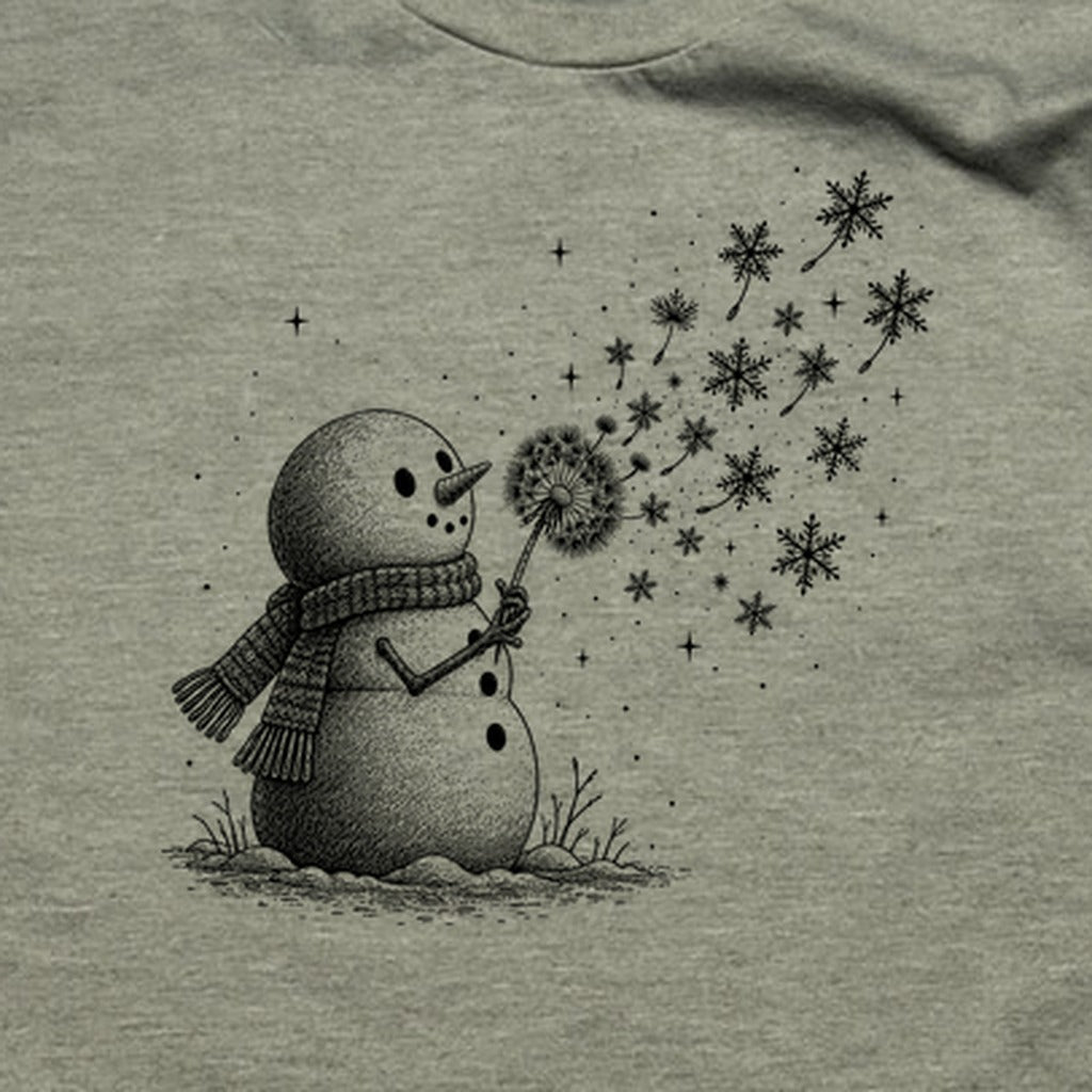 Snowman Dandelion Wish T-Shirt