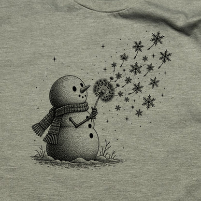 Snowman Dandelion Wish T-Shirt