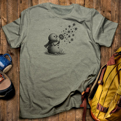 Snowman Dandelion Wish T-Shirt