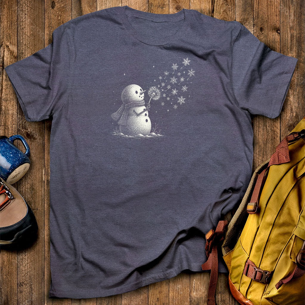 Snowman Dandelion Wish T-Shirt