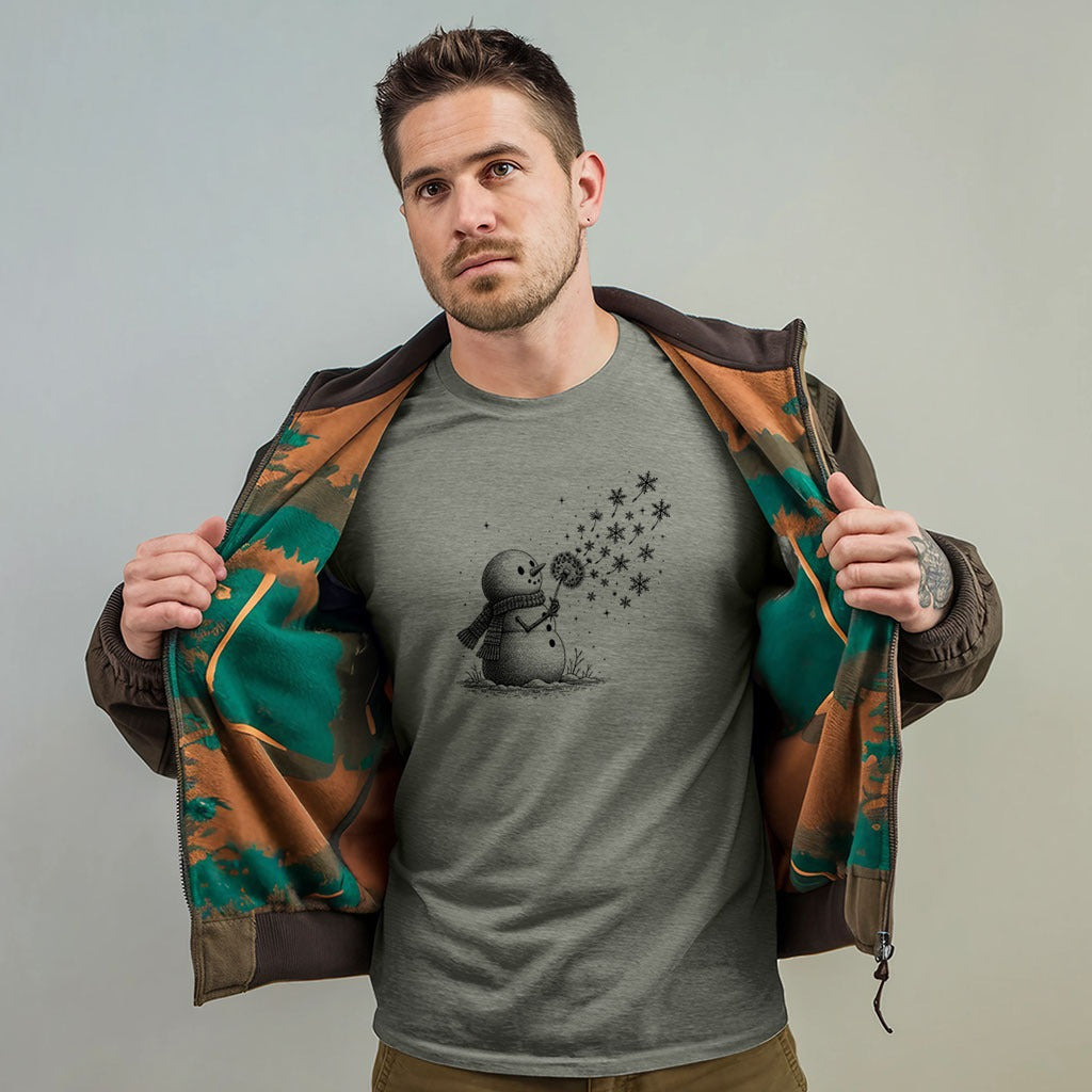 Snowman Dandelion Wish T-Shirt