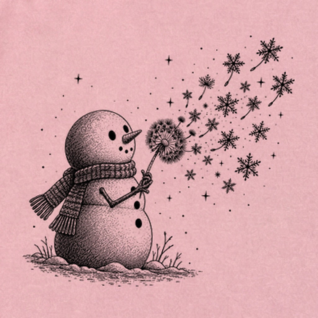 Snowman Dandelion Wish Premium Long Sleeve
