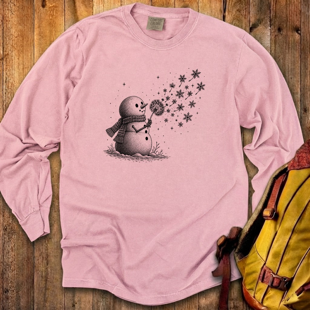 Snowman Dandelion Wish Premium Long Sleeve
