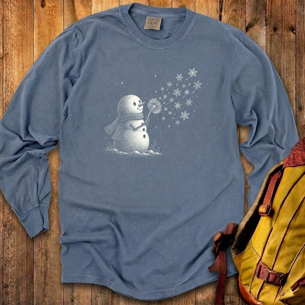 Snowman Dandelion Wish Premium Long Sleeve