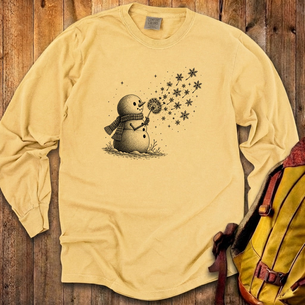 Snowman Dandelion Wish Premium Long Sleeve