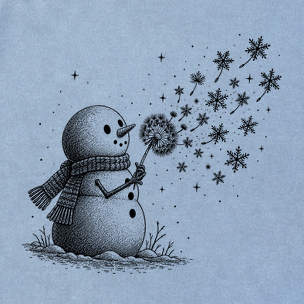 Snowman Dandelion Wish Premium Long Sleeve