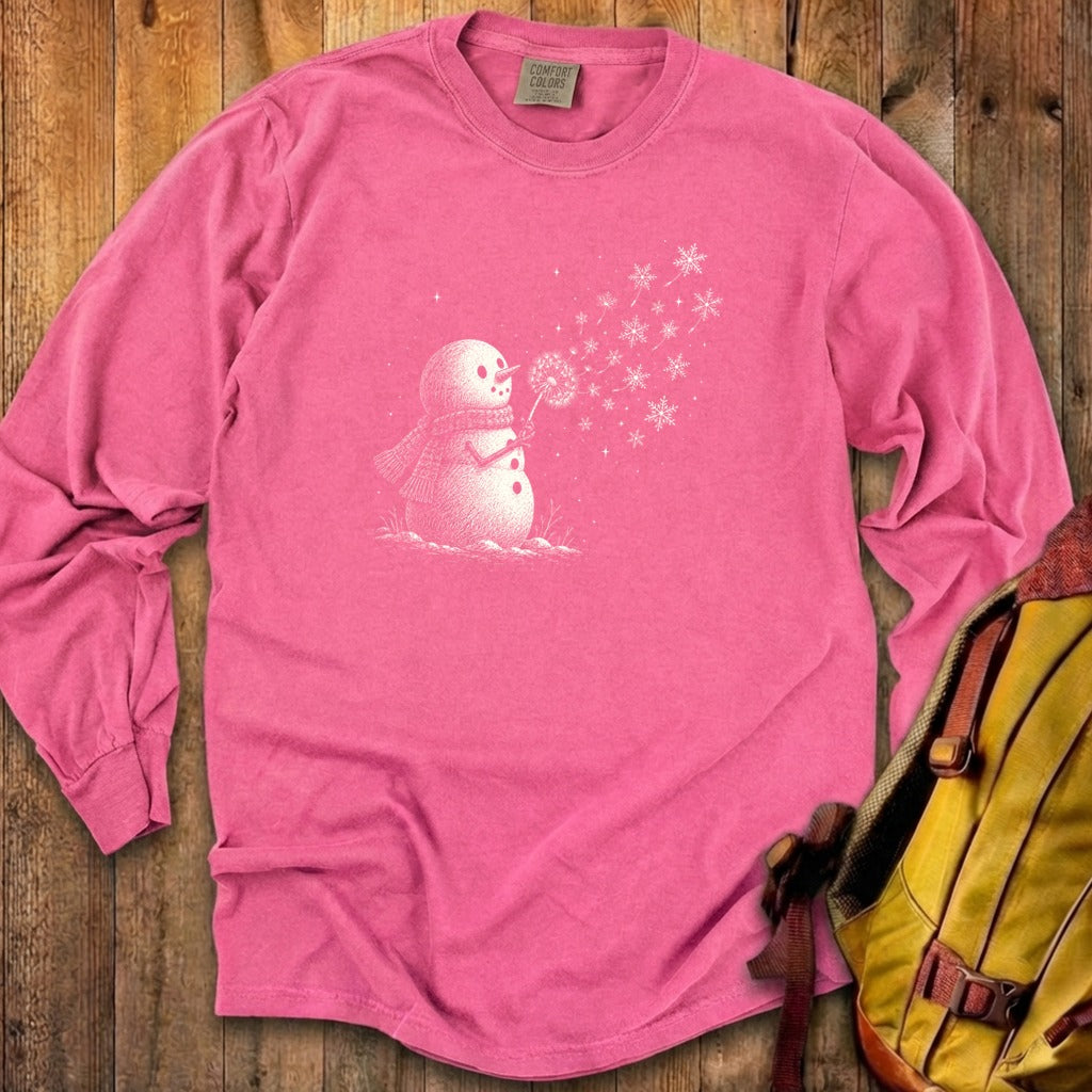 Snowman Dandelion Wish Premium Long Sleeve