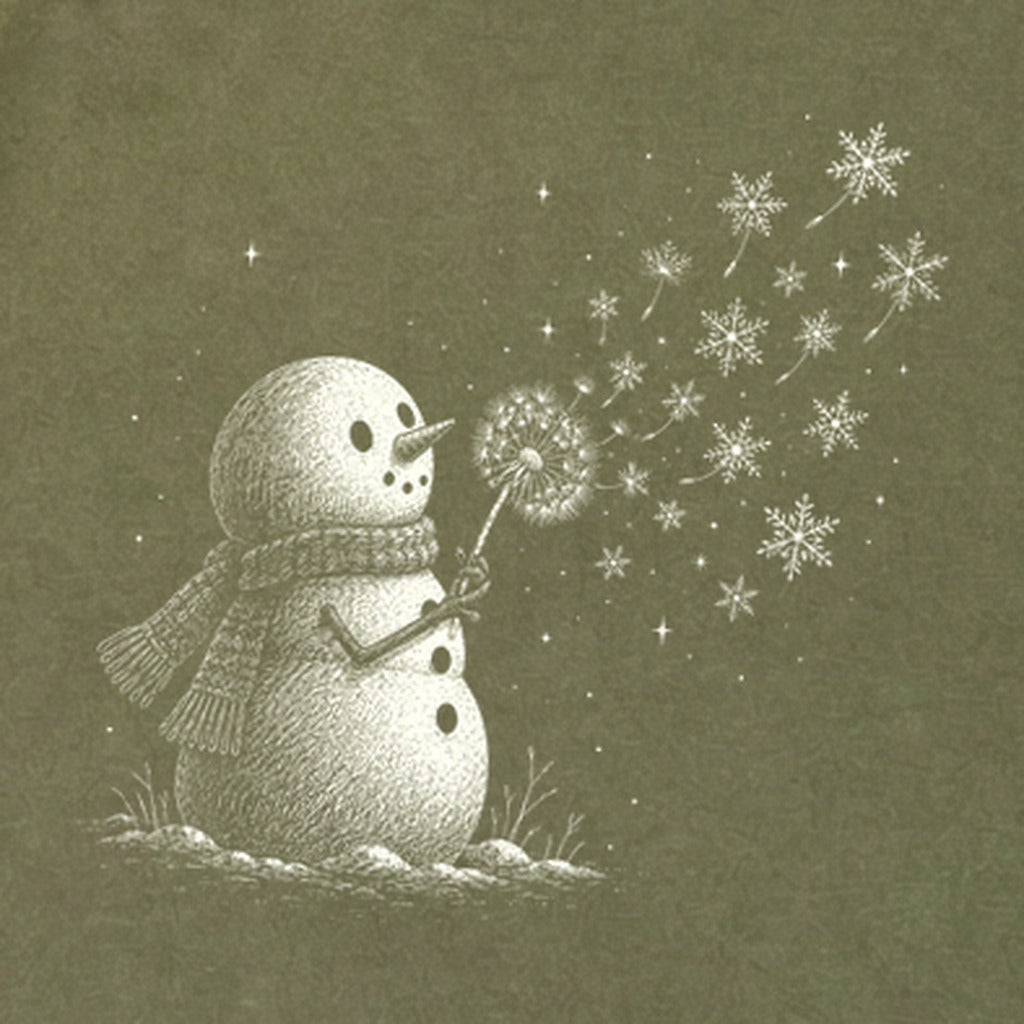 Snowman Dandelion Wish Premium Long Sleeve