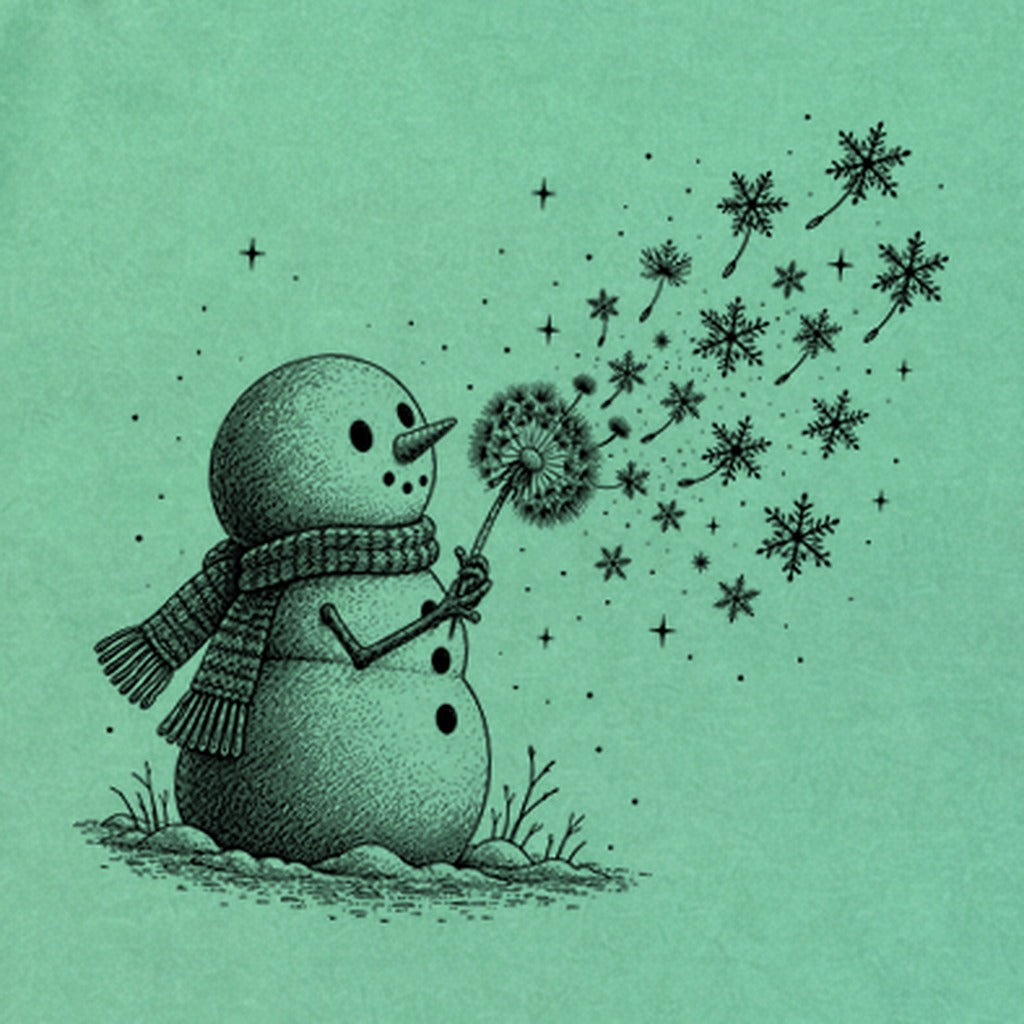 Snowman Dandelion Wish Premium Long Sleeve