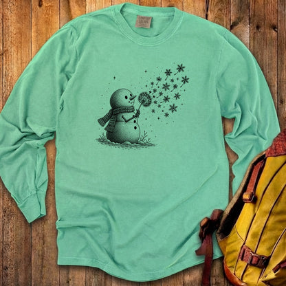 Snowman Dandelion Wish Premium Long Sleeve