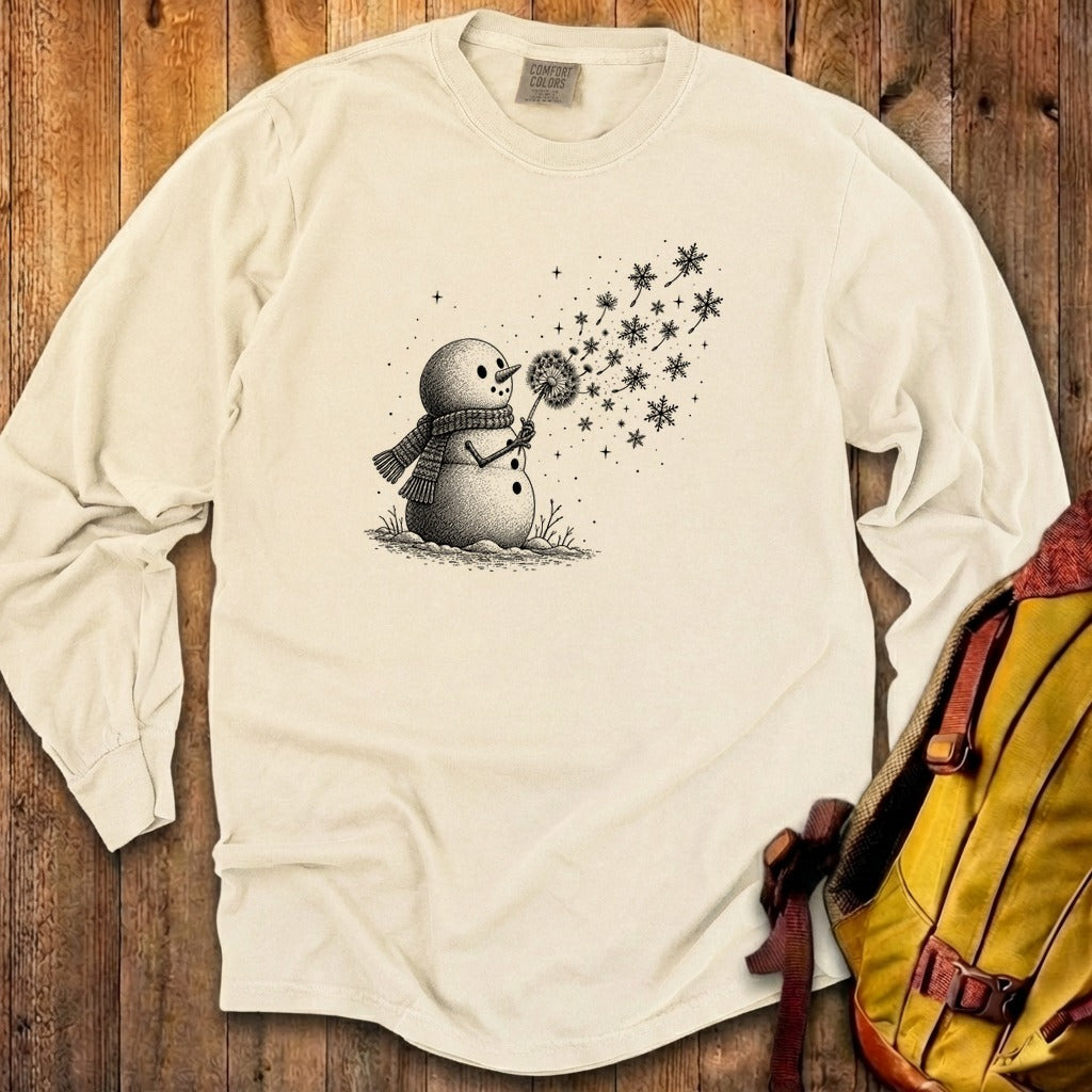 Snowman Dandelion Wish Premium Long Sleeve