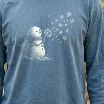 Snowman Dandelion Wish Premium Long Sleeve