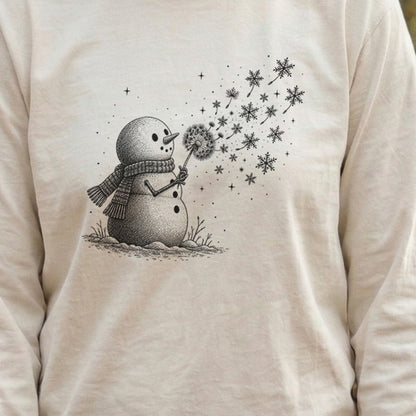 Snowman Dandelion Wish Premium Long Sleeve