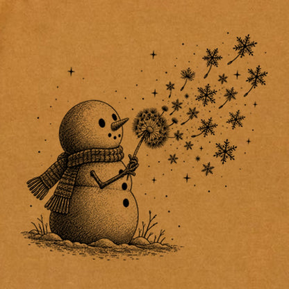 Snowman Dandelion Wish Premium Long Sleeve