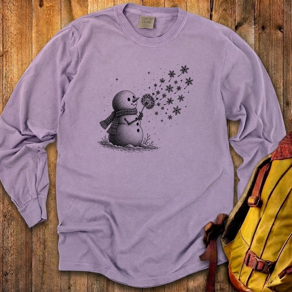 Snowman Dandelion Wish Premium Long Sleeve