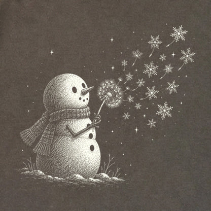 Snowman Dandelion Wish Premium Long Sleeve