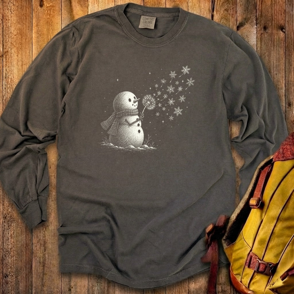 Snowman Dandelion Wish Premium Long Sleeve