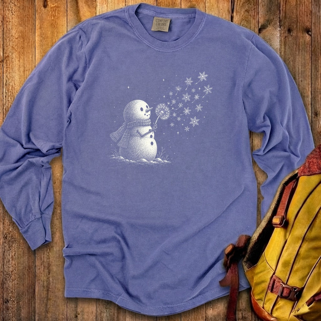 Snowman Dandelion Wish Premium Long Sleeve