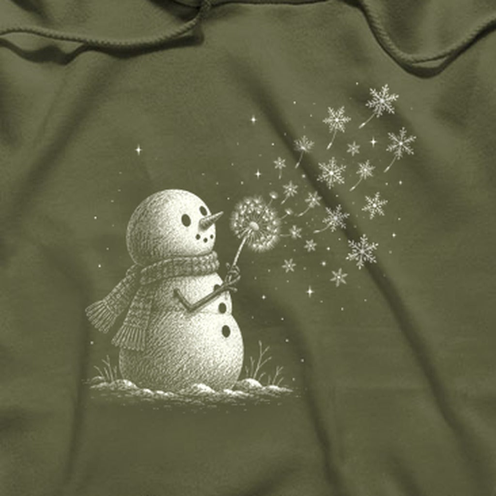 Snowman Dandelion Wish Hoodie