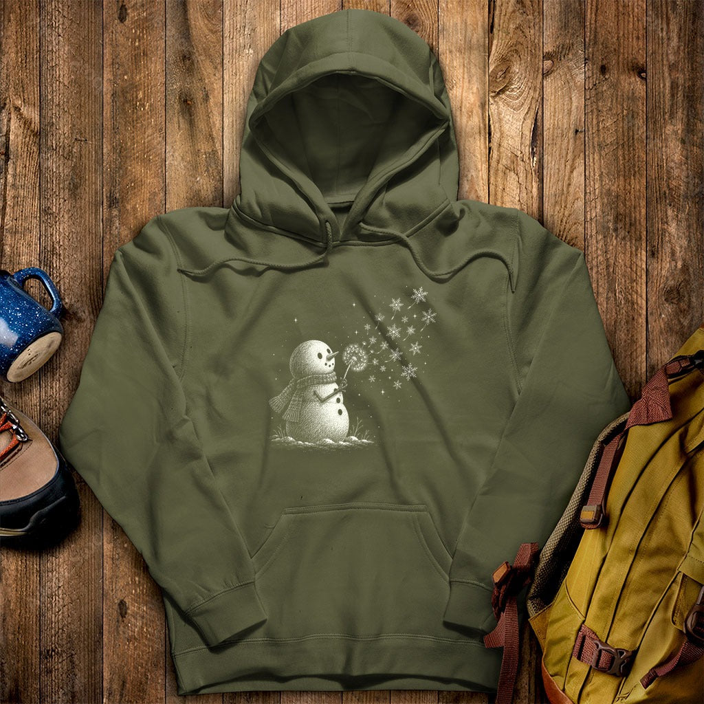 Snowman Dandelion Wish Hoodie