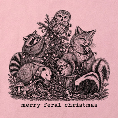 Merry Feral Christmas Cotton T-Shirt