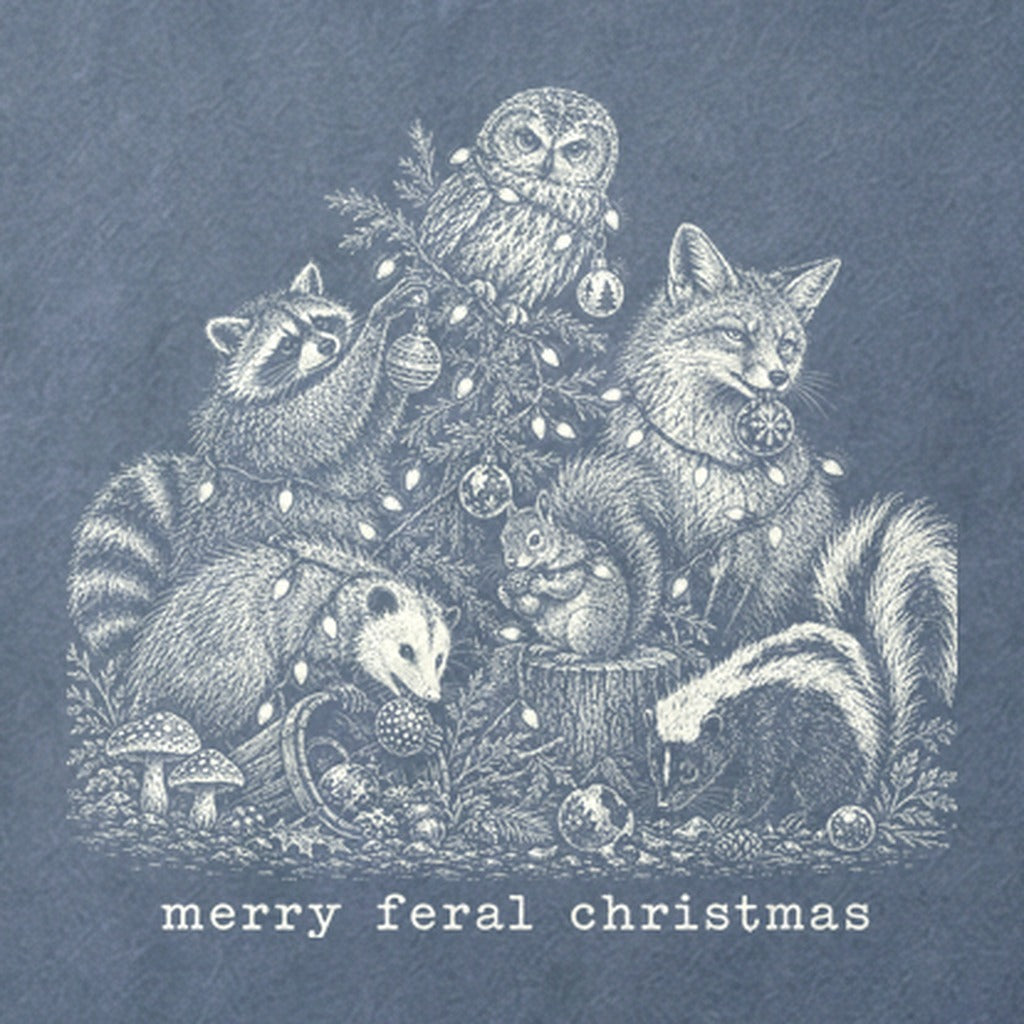 Merry Feral Christmas Cotton T-Shirt