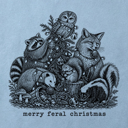 Merry Feral Christmas Cotton T-Shirt