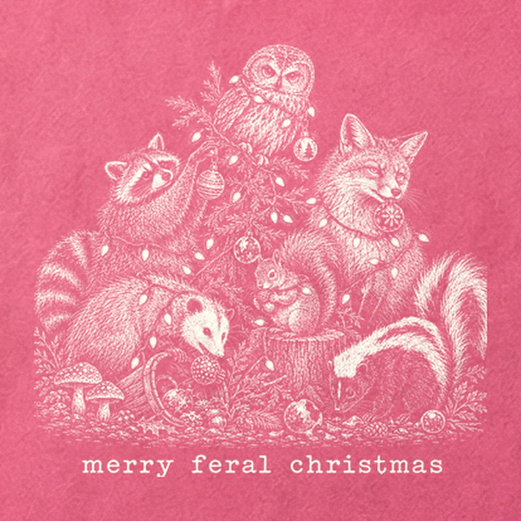 Merry Feral Christmas Cotton T-Shirt