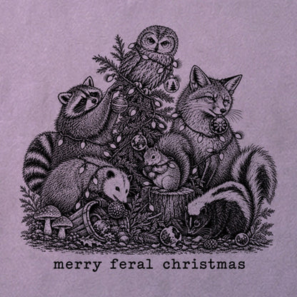 Merry Feral Christmas Cotton T-Shirt