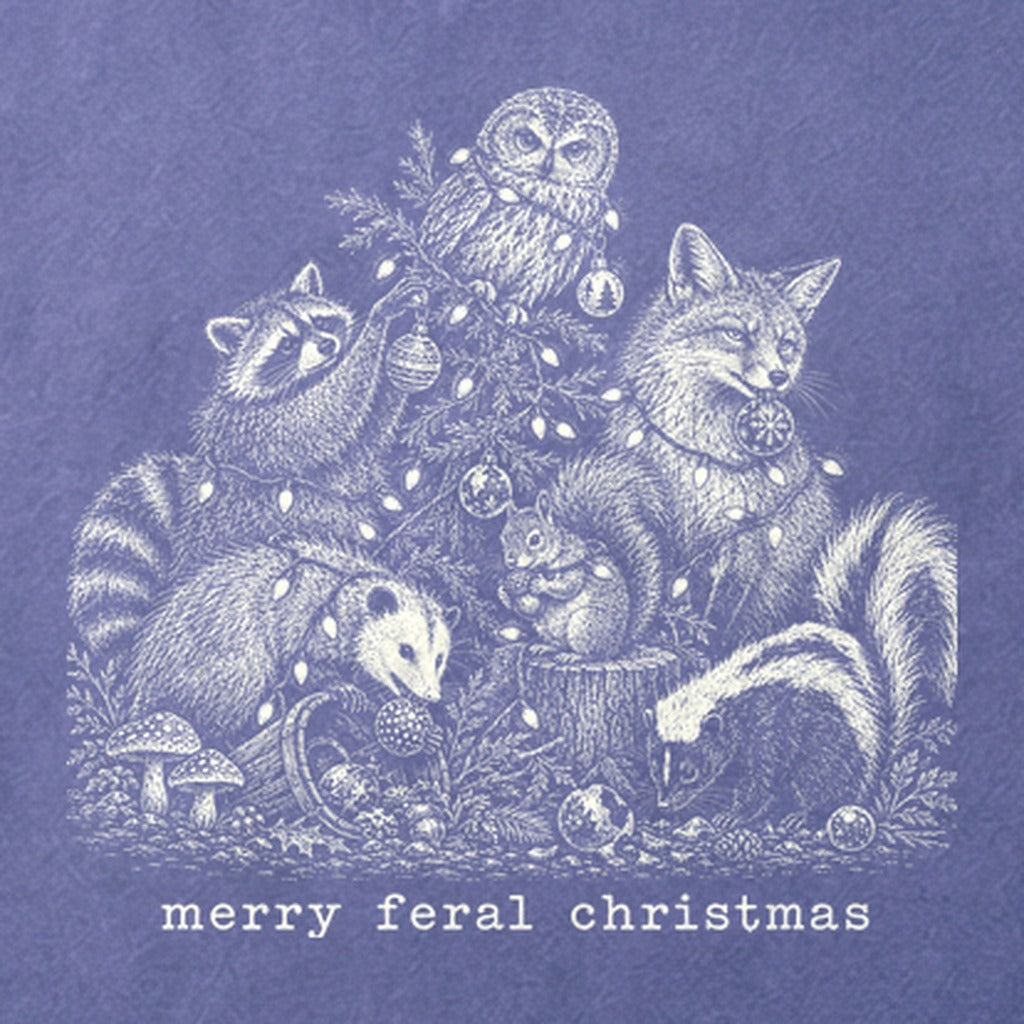 Merry Feral Christmas Cotton T-Shirt