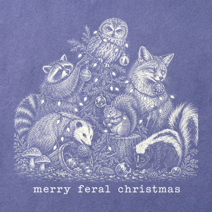 Merry Feral Christmas Cotton T-Shirt