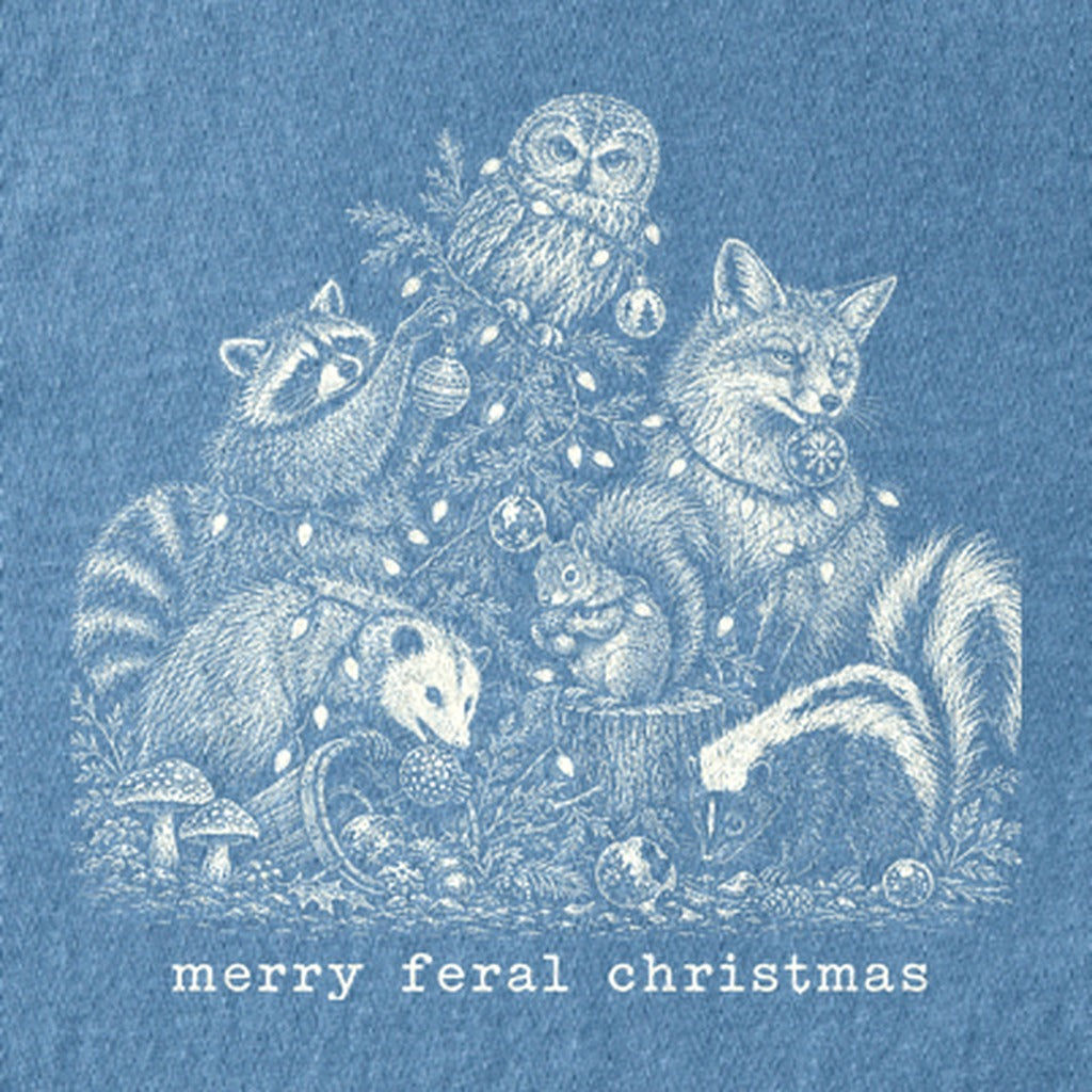 Merry Feral Christmas Kids Cotton T-Shirt