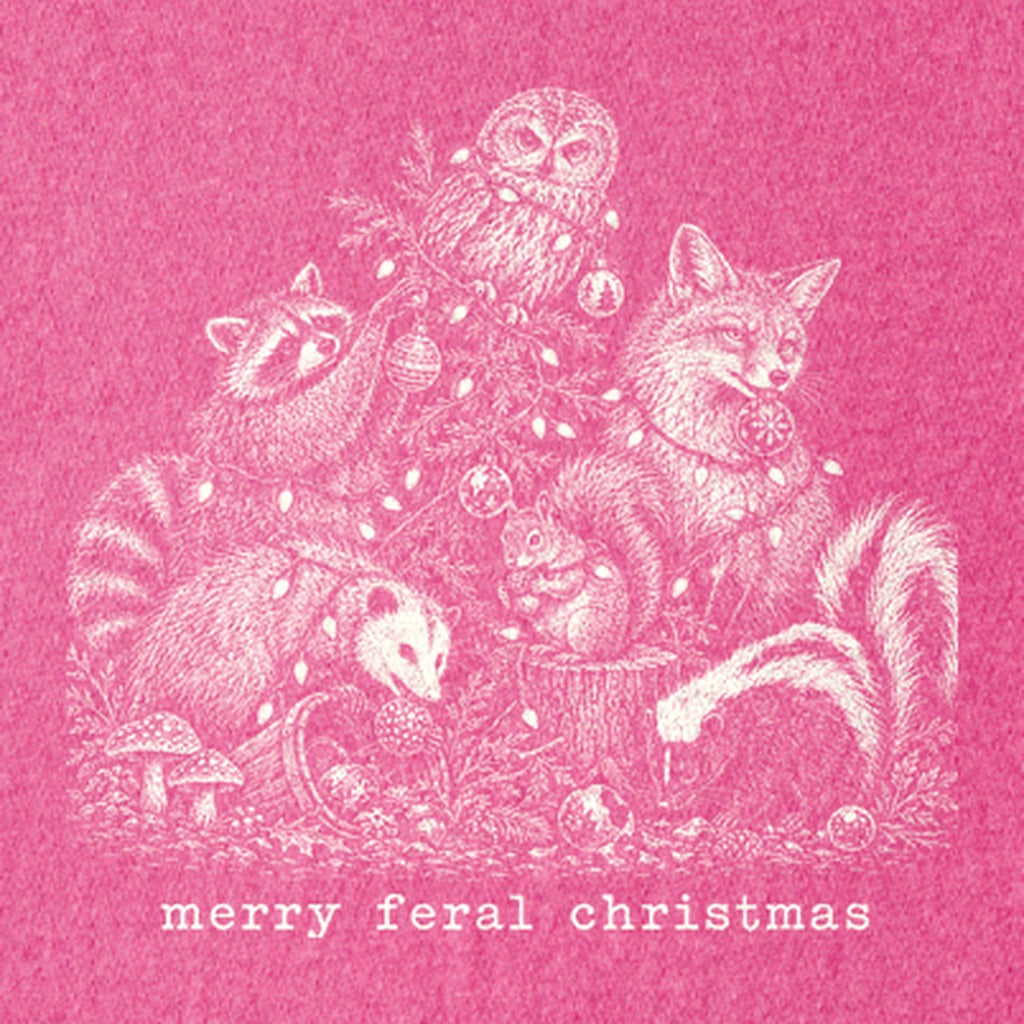 Merry Feral Christmas Kids Cotton T-Shirt
