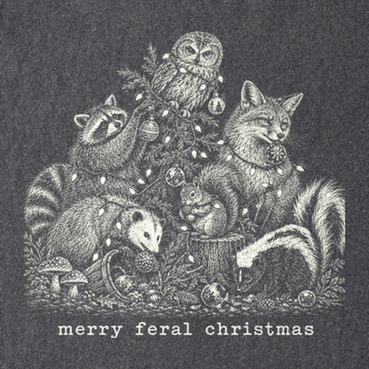 Merry Feral Christmas Kids Cotton T-Shirt