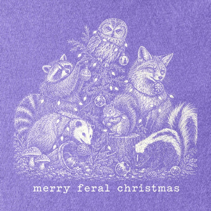 Merry Feral Christmas Kids Cotton T-Shirt