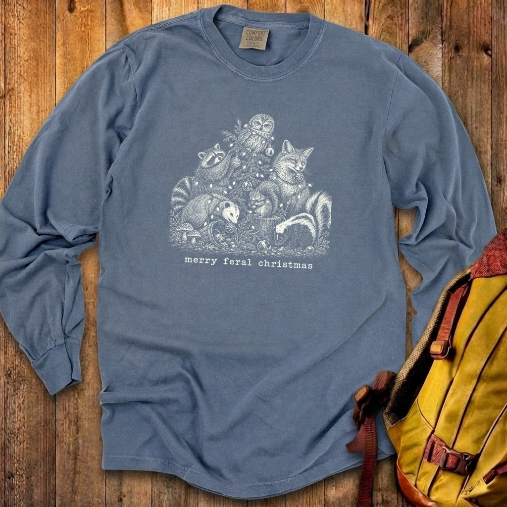 Merry Feral Christmas Premium Long Sleeve
