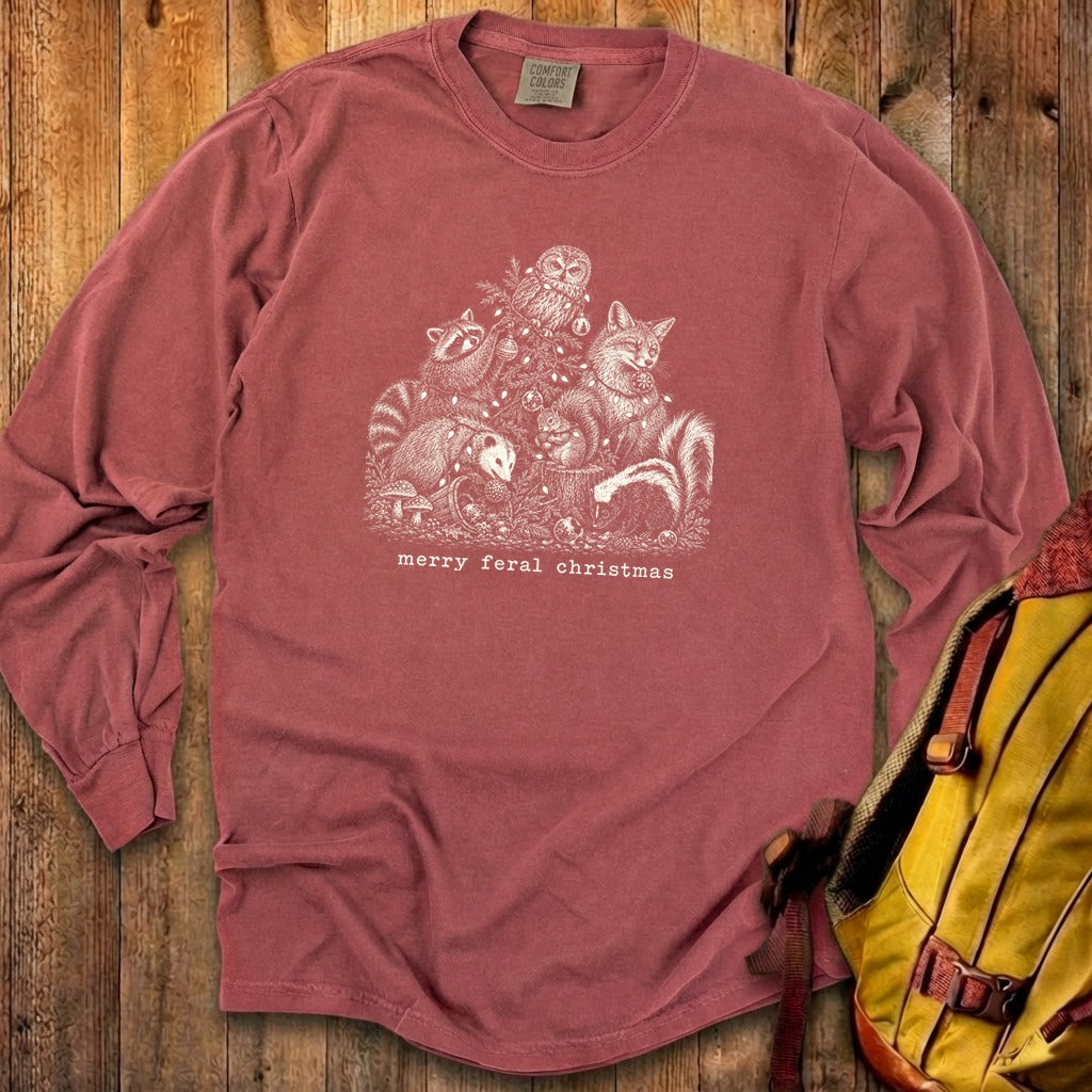 Merry Feral Christmas Premium Long Sleeve