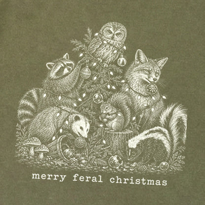 Merry Feral Christmas Premium Long Sleeve
