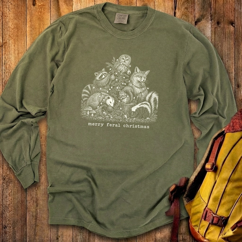Merry Feral Christmas Premium Long Sleeve