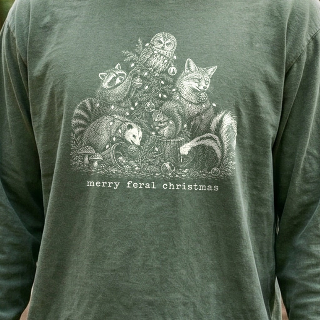 Merry Feral Christmas Premium Long Sleeve