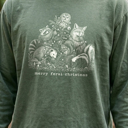 Merry Feral Christmas Premium Long Sleeve
