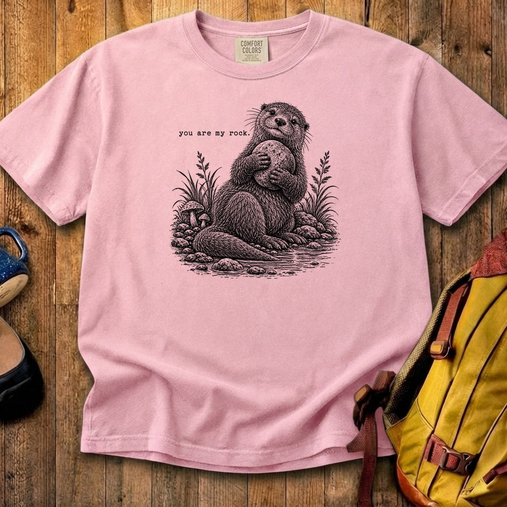 Otter You are My Rock Cotton T-Shirt