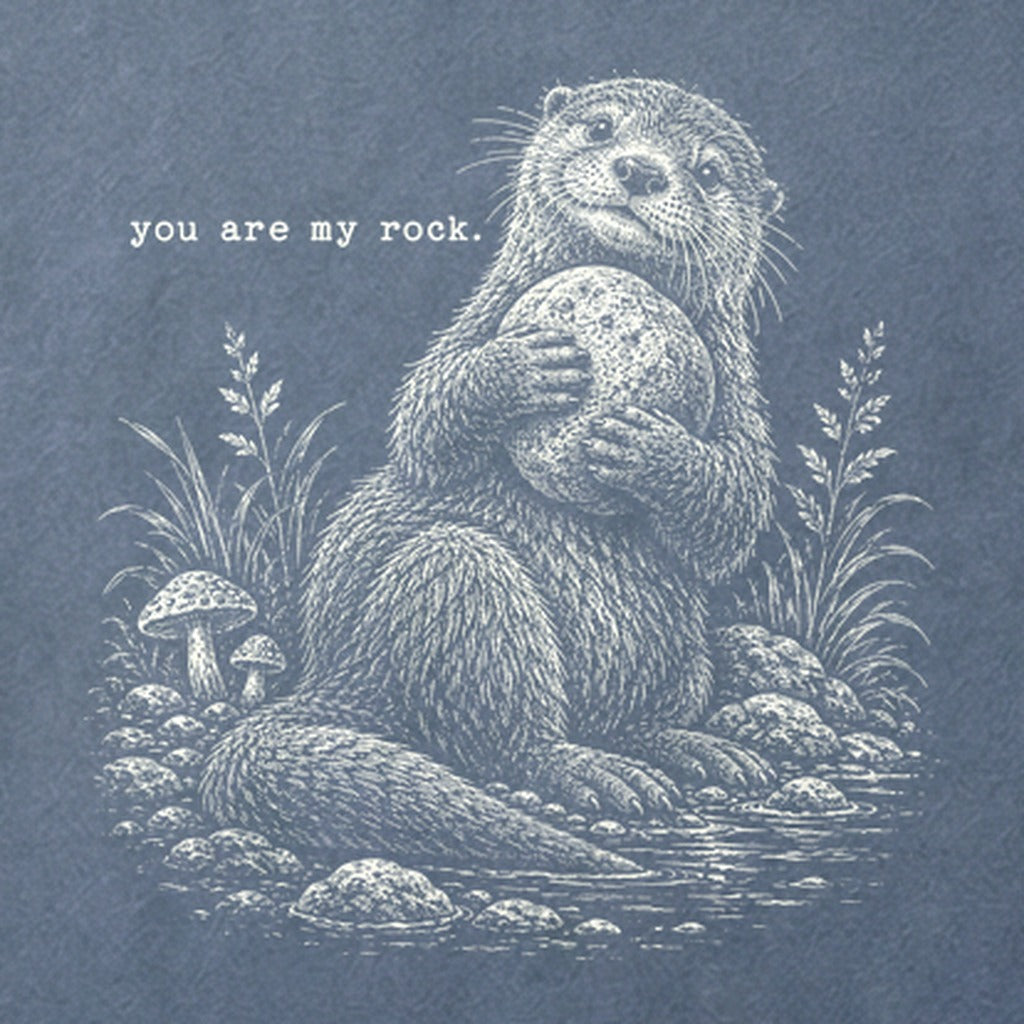 Otter You are My Rock Cotton T-Shirt
