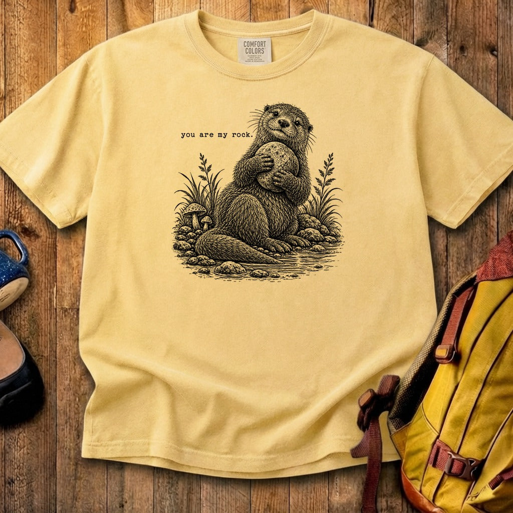 Otter You are My Rock Cotton T-Shirt