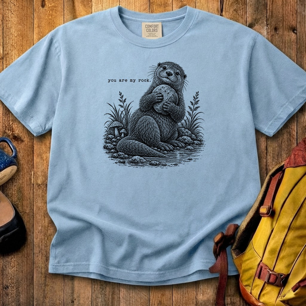 Otter You are My Rock Cotton T-Shirt