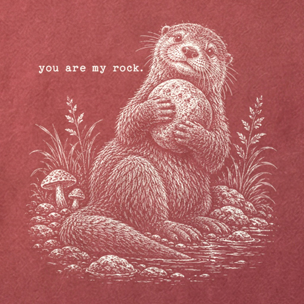 Otter You are My Rock Cotton T-Shirt