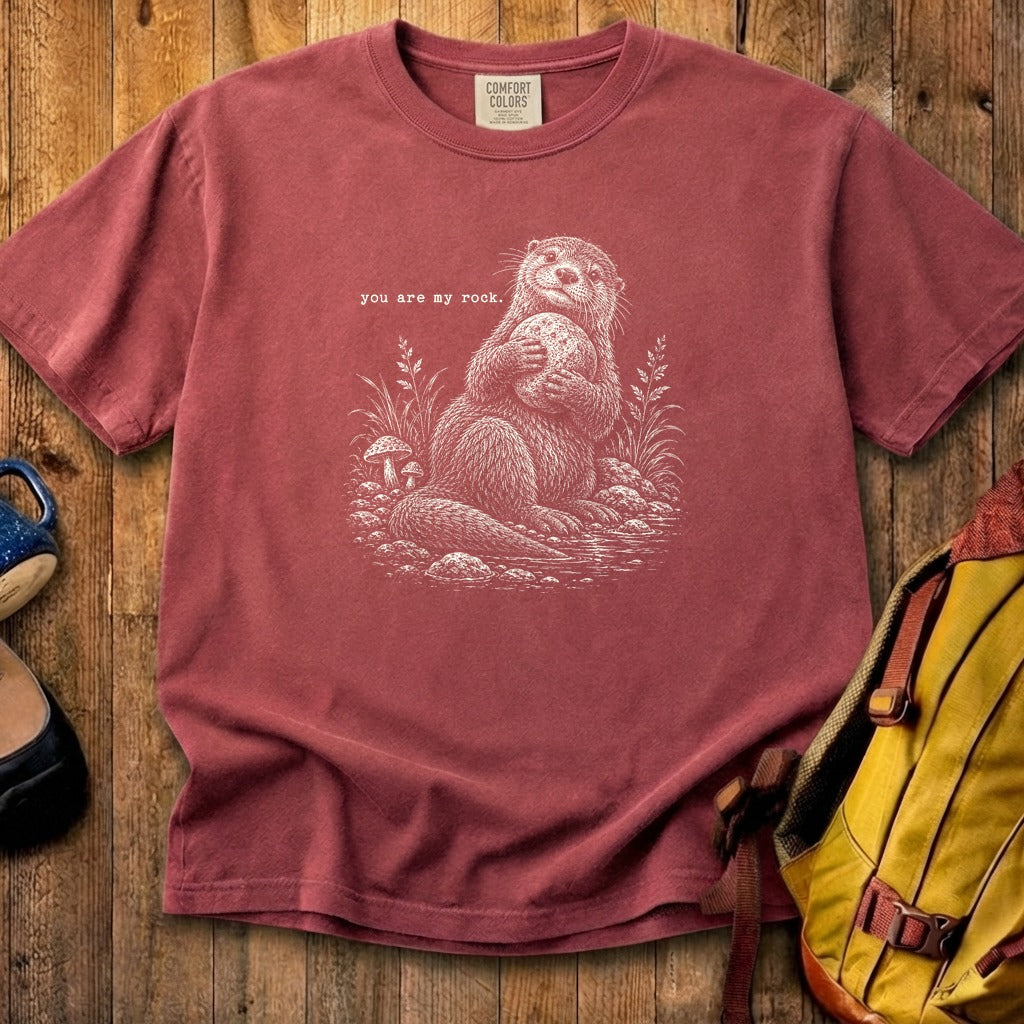 Otter You are My Rock Cotton T-Shirt
