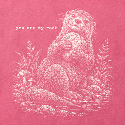 Otter You are My Rock Cotton T-Shirt